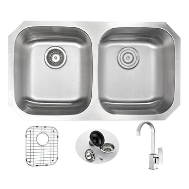 ANZZI MOORE Series KAZ3218-035B Kitchen Sink Kitchen Sink ANZZI